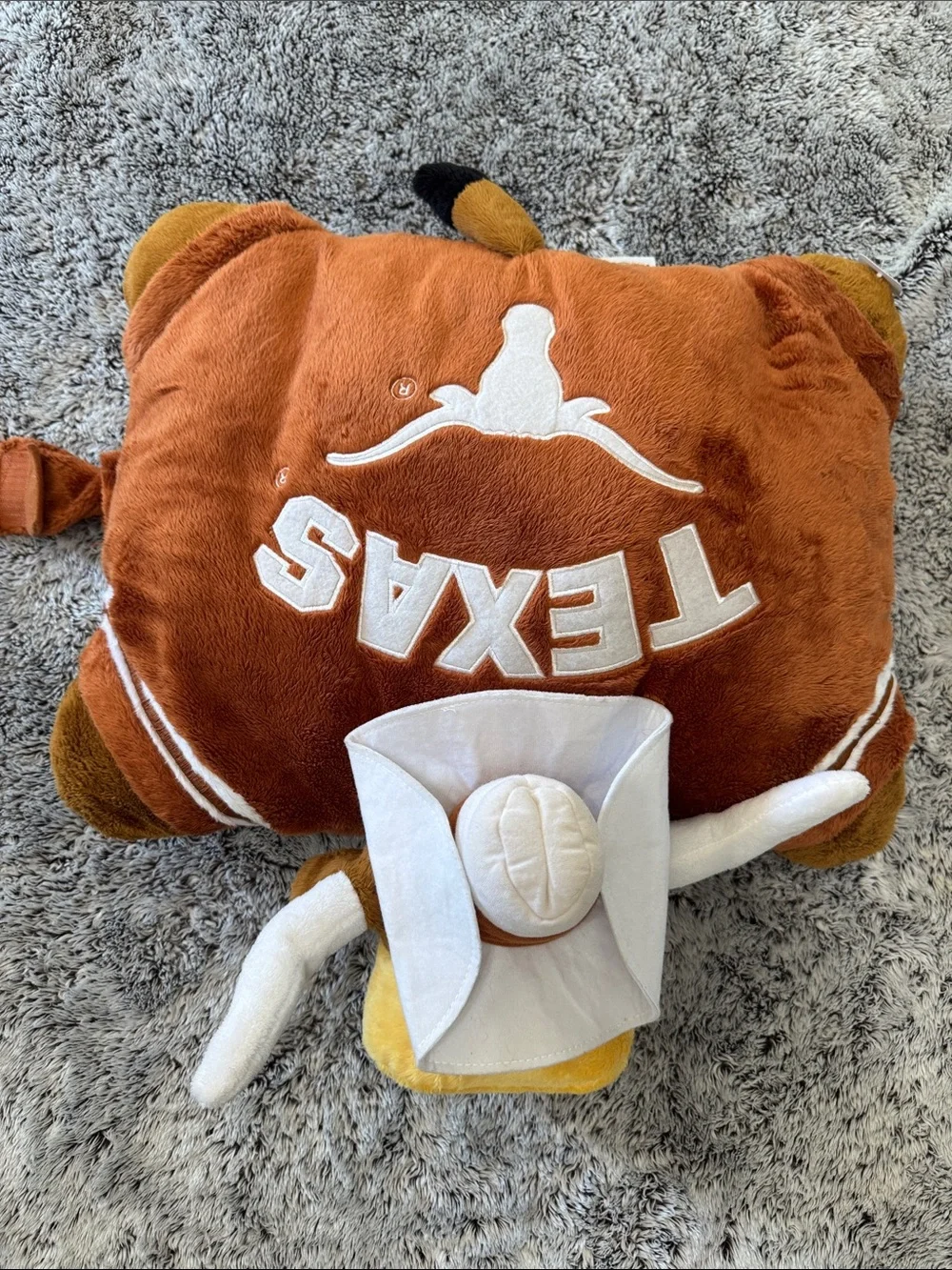 University of Texas Longhorns Plush Pillow Pet Bevo School Mascot NCAA Dorm Room